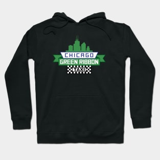 Chicago Green Ribbon Taxi Logo - Fan Art illustration Hoodie